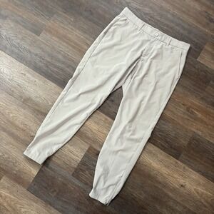 Primo Golf Jogger Pants Khaki Men's Sz 34 Regular Golf‎ Preppy